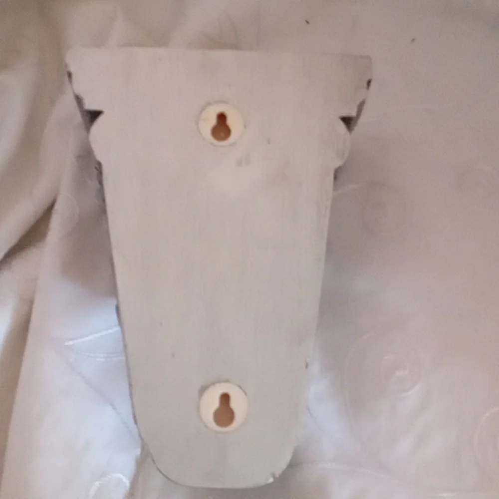Vintage Silver Curtain Window Pediment